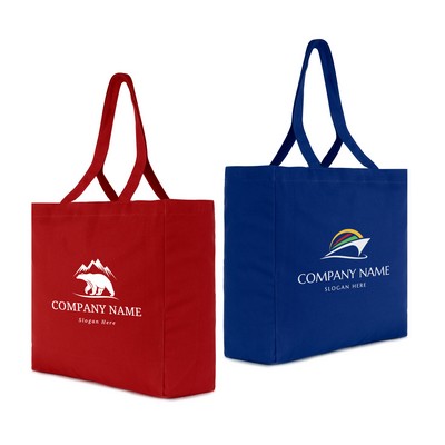Heavy-Duty Canvas Tote with Full Gusset, 21 Color Options